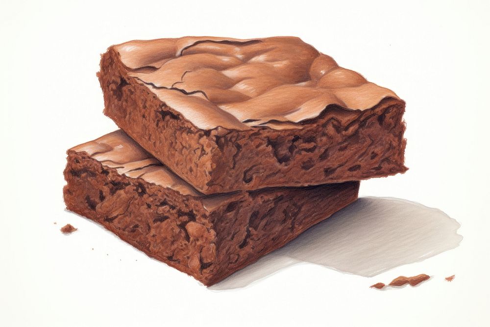 Chocolate dessert brownie food. AI generated Image by rawpixel.