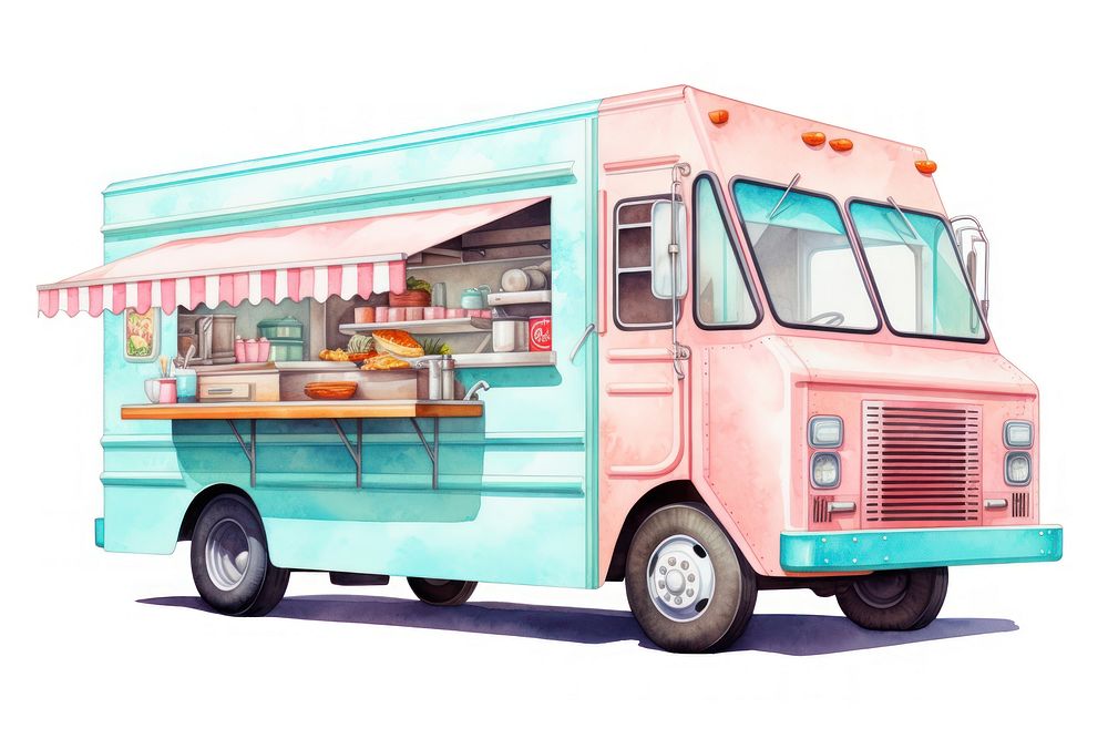 Truck food vehicle van. AI | Premium Photo Illustration - rawpixel