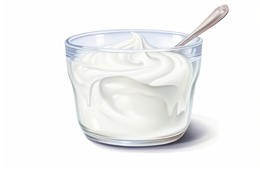 Dessert yogurt cream white. AI generated Image by rawpixel.