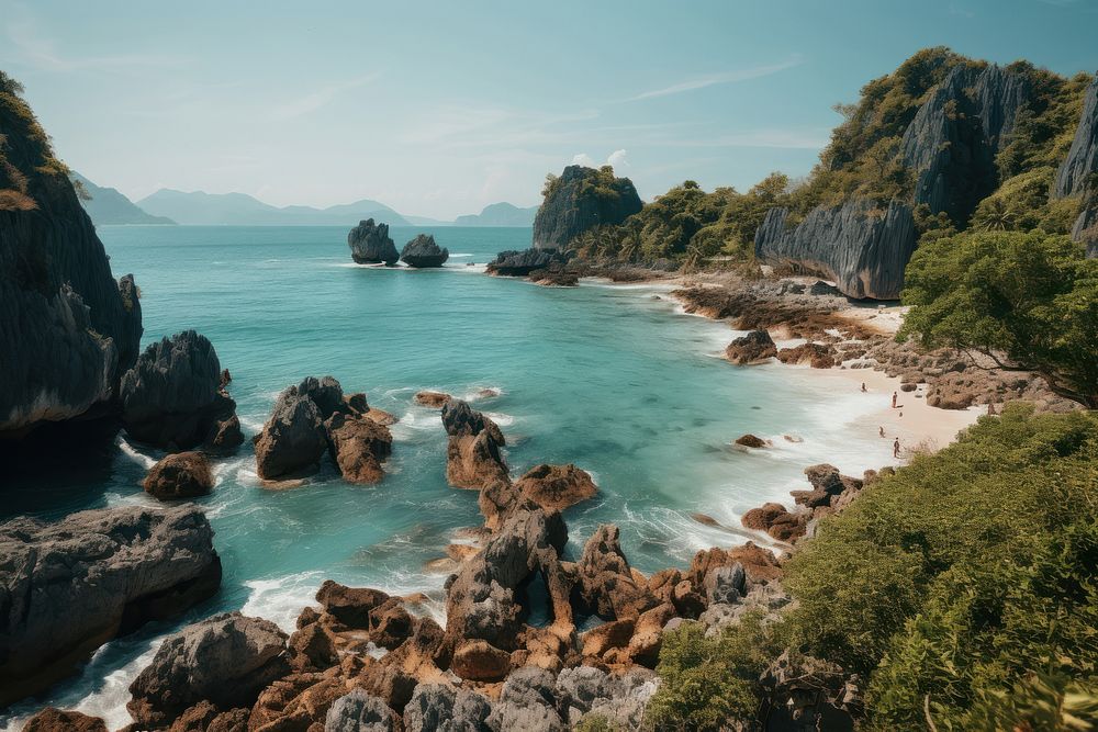Sea outdoors nature coast. AI generated Image by rawpixel.