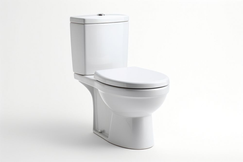 Toilet bathroom white background convenience. AI generated Image by rawpixel.