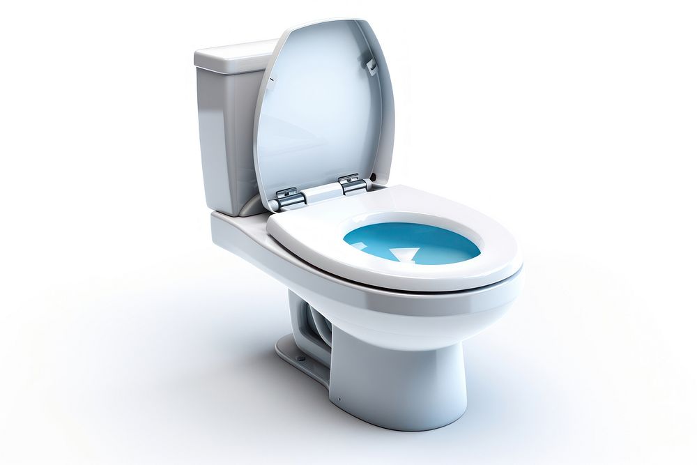 Toilet bathroom white background convenience. AI generated Image by rawpixel.