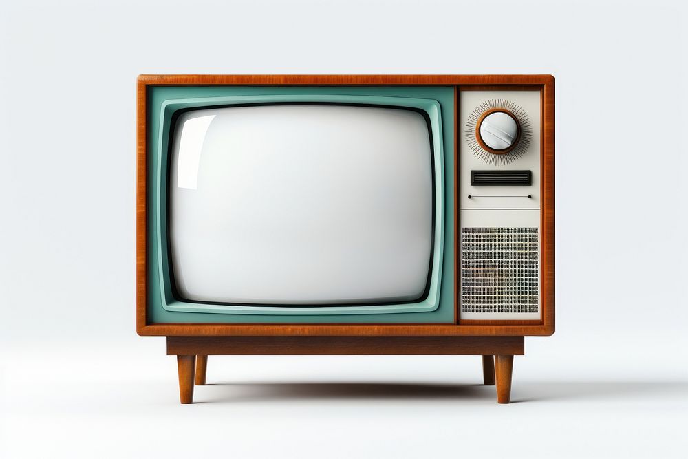 Television screen white background electronics. AI generated Image by rawpixel.