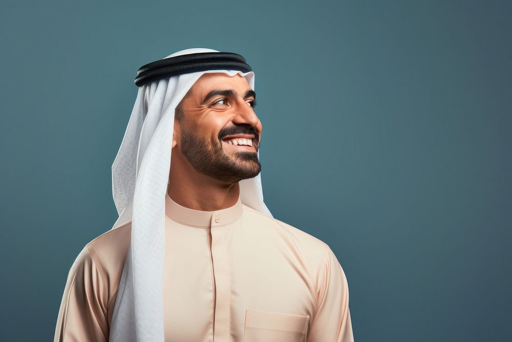 Happy Muslim man. AI generated Image by rawpixel.