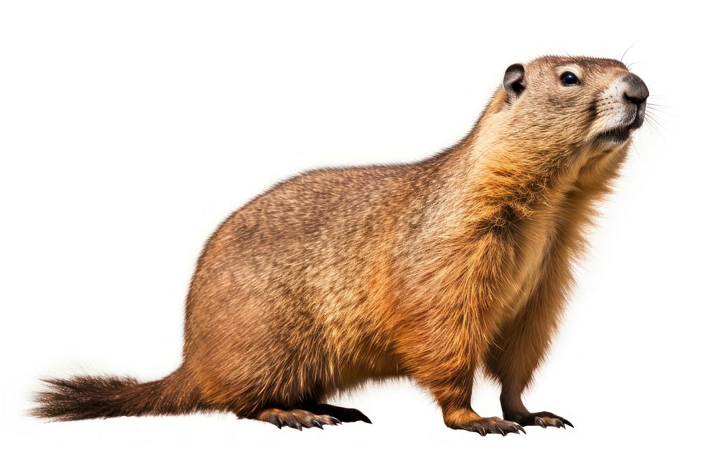 Groundhog wildlife animal mammal. AI generated Image by rawpixel.