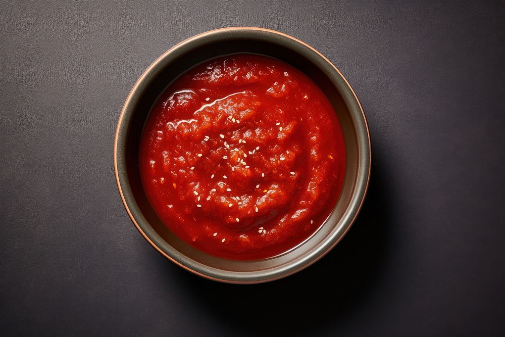 Ketchup sauce food red. AI generated Image by rawpixel.