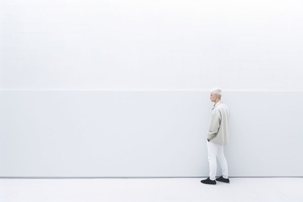 Architecture standing walking white. AI generated Image by rawpixel.