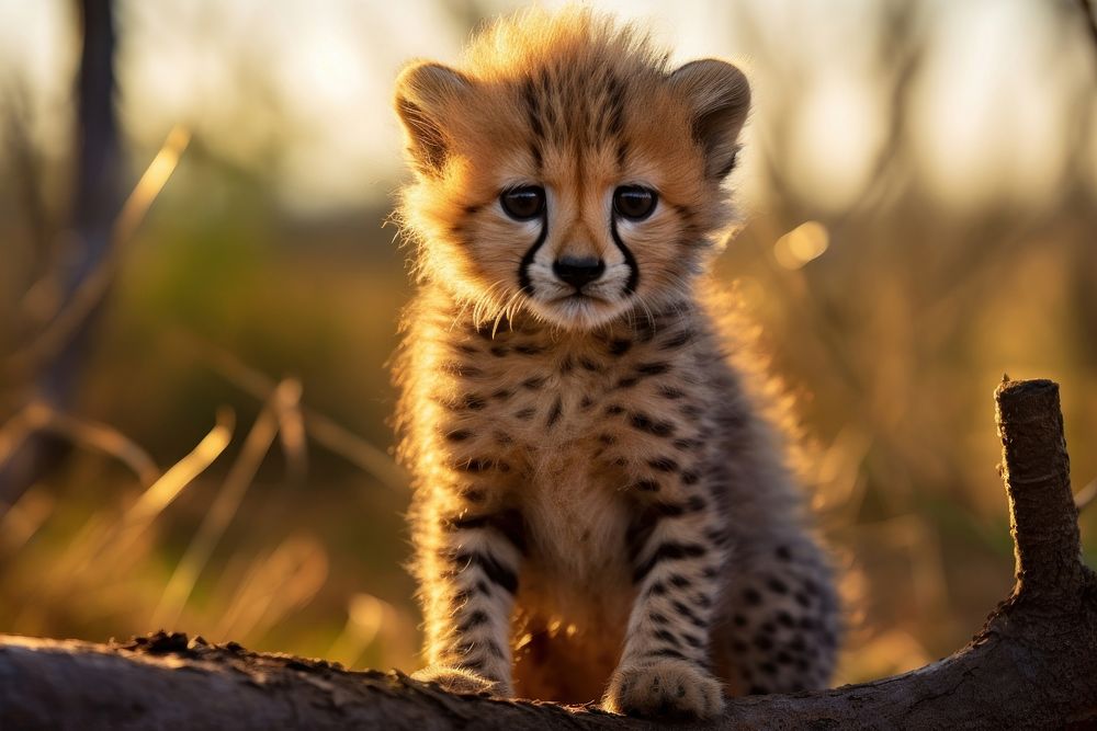 Cheetah wildlife animal mammal. AI generated Image by rawpixel.