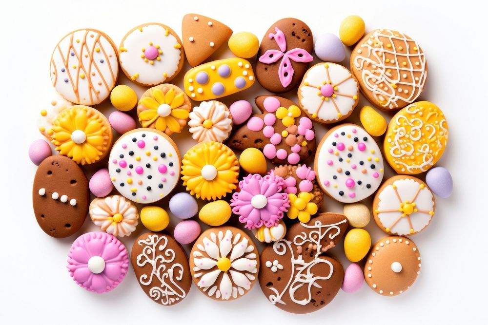 Dessert cookie confectionery easter. AI generated Image by rawpixel.