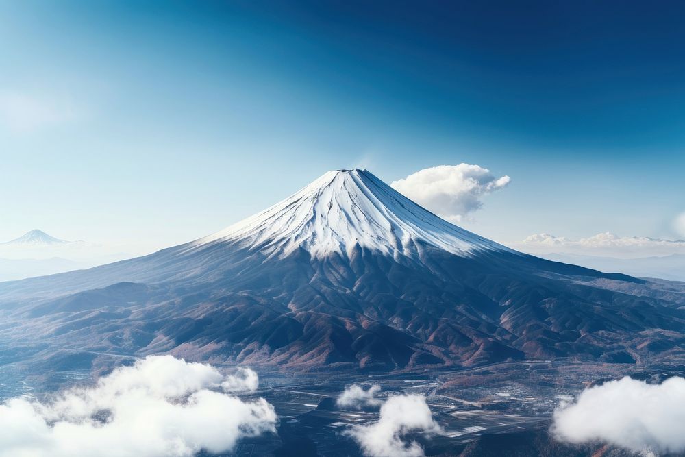 Mountain outdoors volcano nature. 