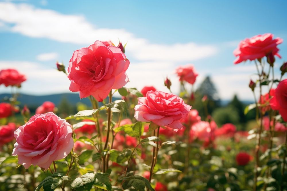 Rose sky landscape outdoors. 