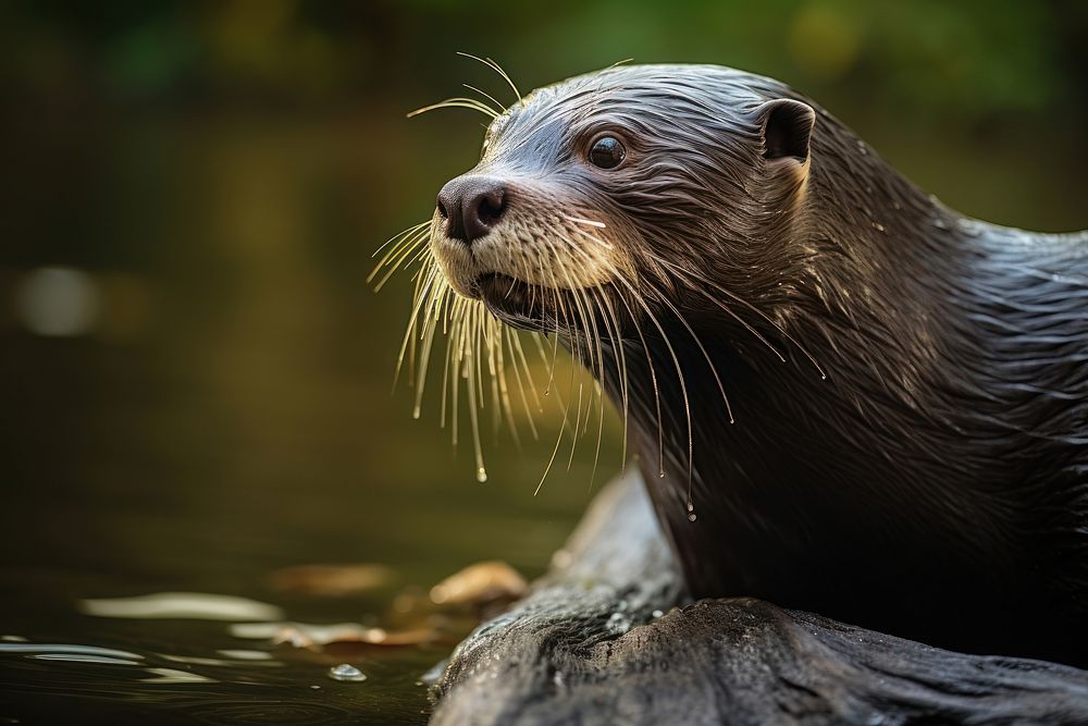 Otter wildlife animal mammal. AI | Free Photo - rawpixel