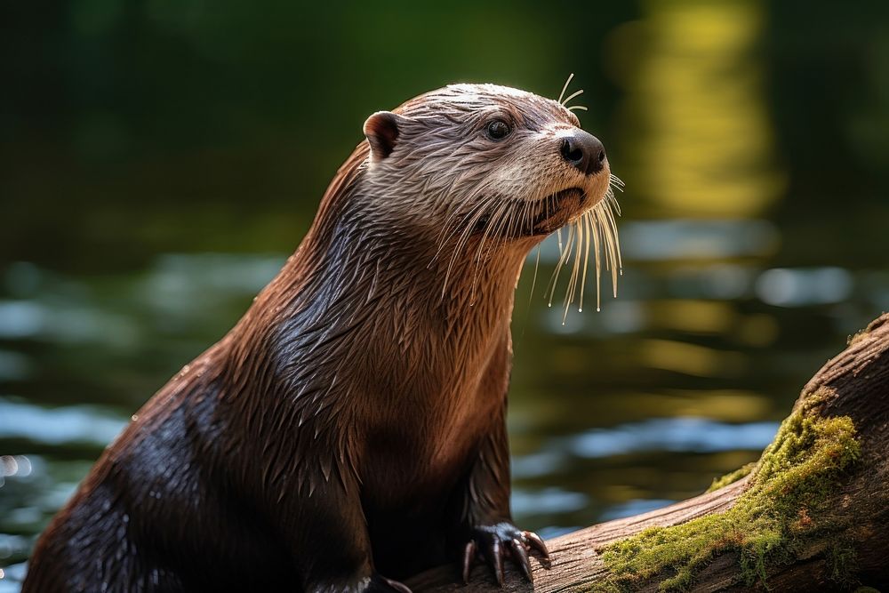 Otter wildlife animal mammal. 