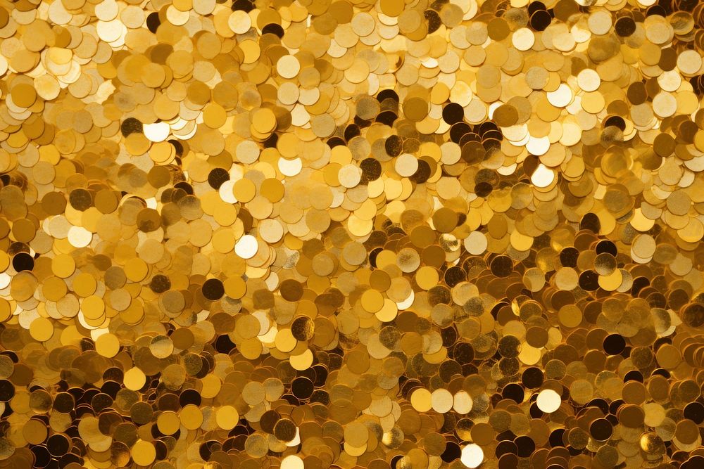 Gold backgrounds confetti glitter. AI generated Image by rawpixel.
