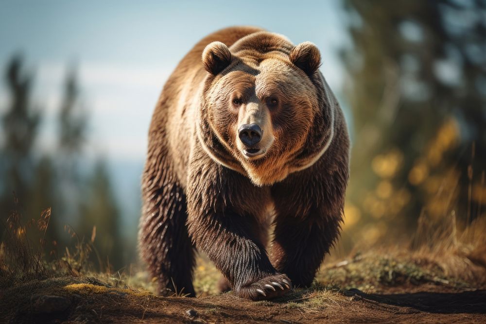 Wildlife mammal animal bear. AI generated Image by rawpixel.