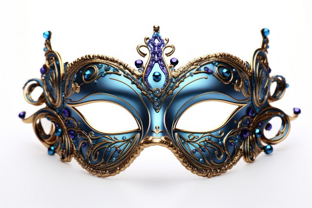 Carnival jewelry mask blue. AI generated Image by rawpixel.