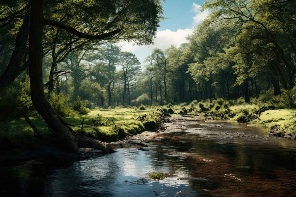 Nature wilderness vegetation landscape. 