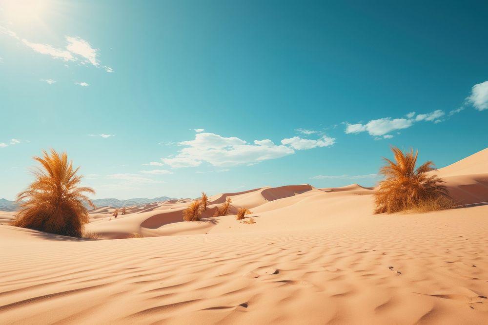 Desert sky landscape outdoors. 