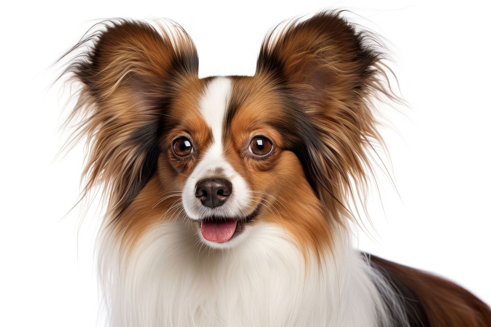 Papillon dog portrait spaniel. AI generated Image by rawpixel.