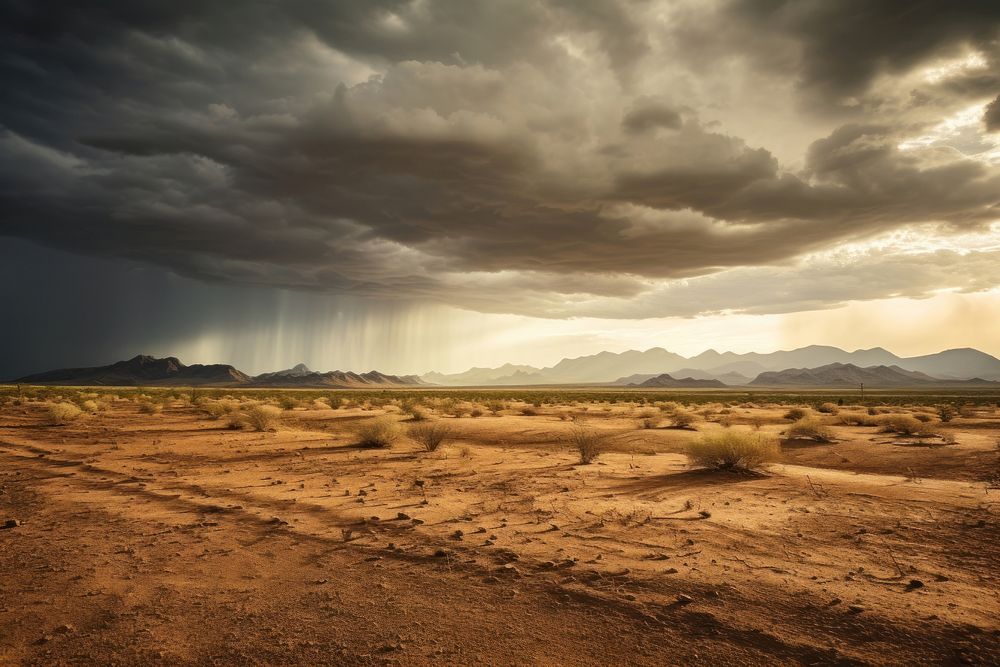 Landscape outdoors nature desert. AI generated Image by rawpixel.
