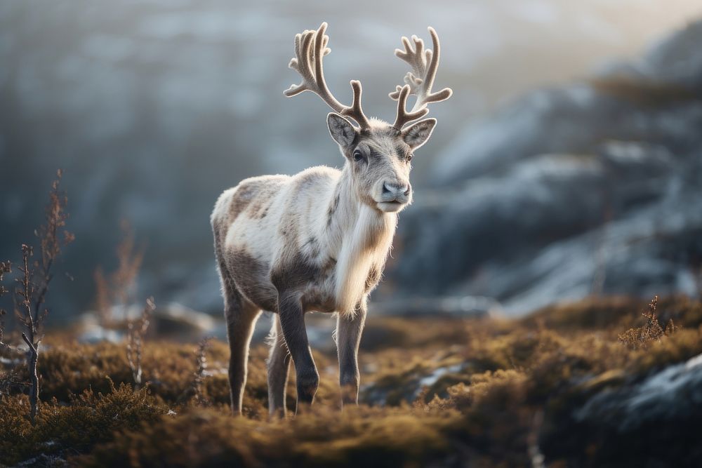 Wildlife animal mammal antler. AI generated Image by rawpixel.