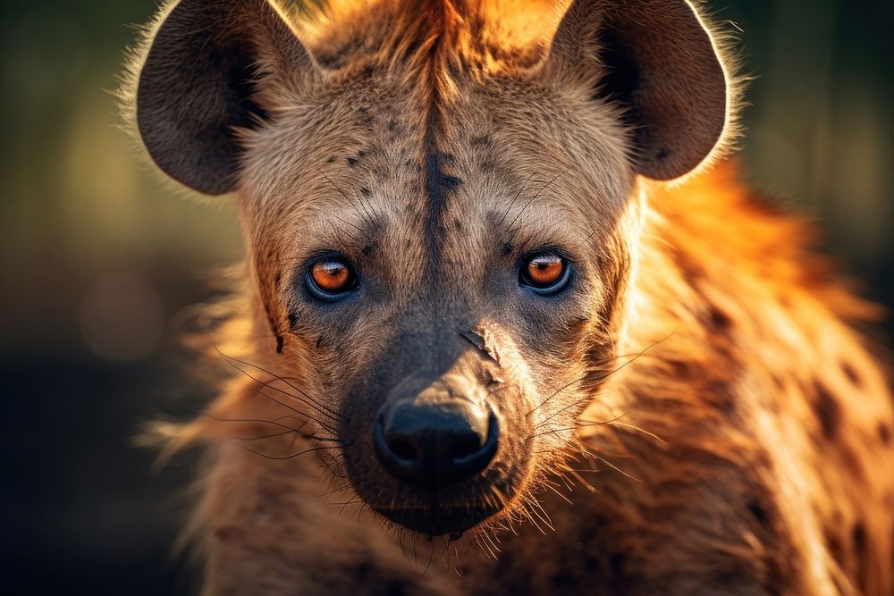 Hyena wildlife mammal animal. AI generated Image by rawpixel.