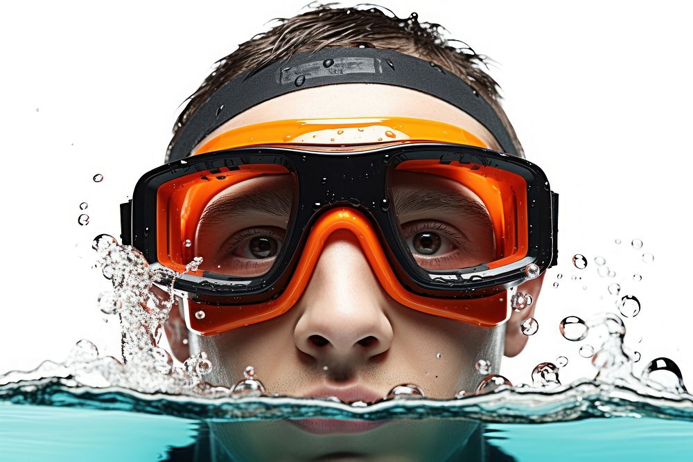 Recreation swimming swimmer goggles. AI generated Image by rawpixel.