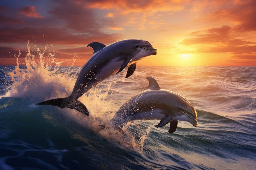 Dolphin animal wildlife outdoors. 