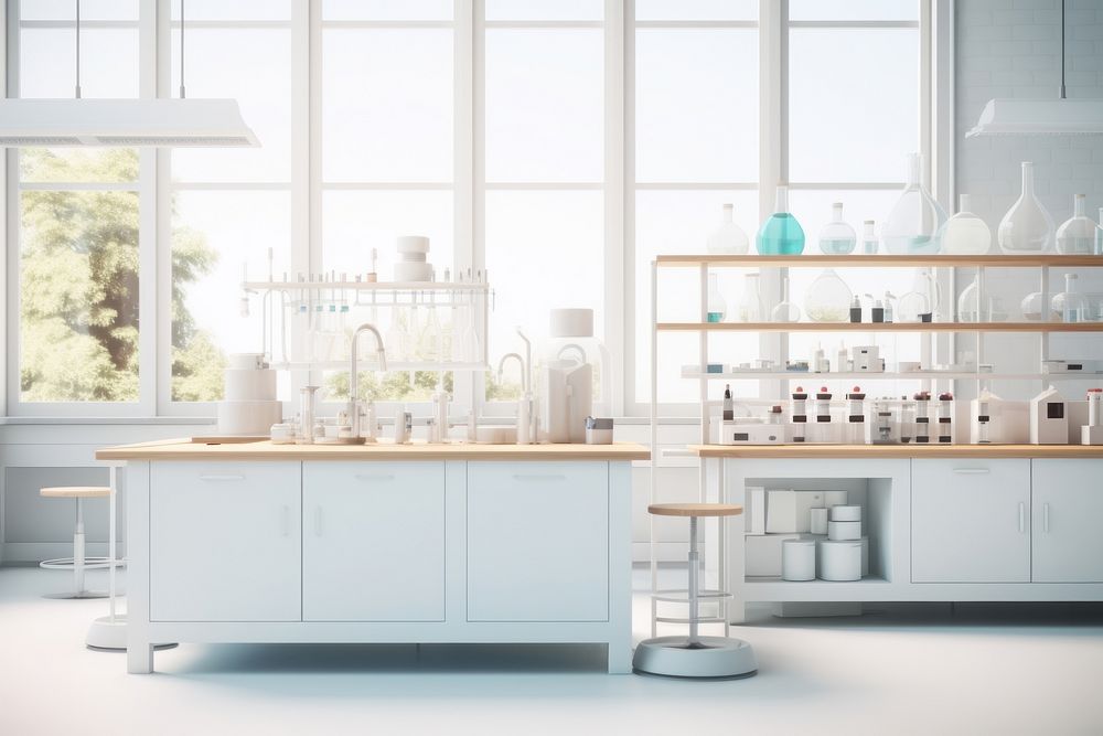 Kitchen architecture countertop laboratory. 