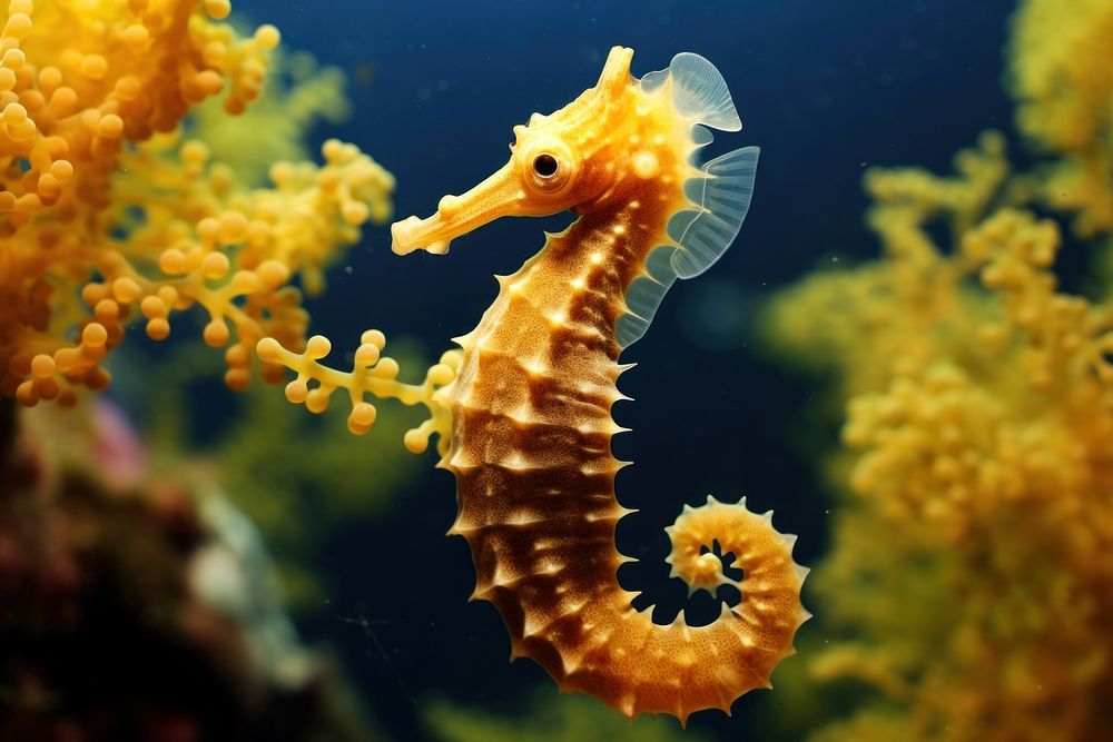 Seahorse animal marine pomacentridae. 