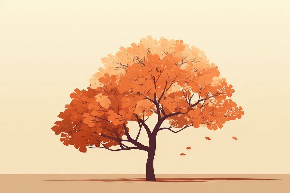 Tree autumn plant maple. AI generated Image by rawpixel.