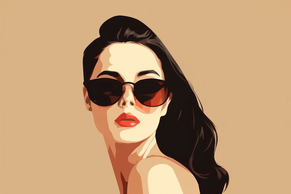 Sunglasses portrait adult women. AI generated Image by rawpixel.