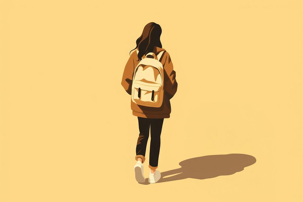 Backpack footwear walking adult. AI generated Image by rawpixel.