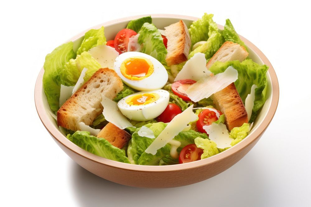 Lettuce salad egg vegetable. AI generated Image by rawpixel.