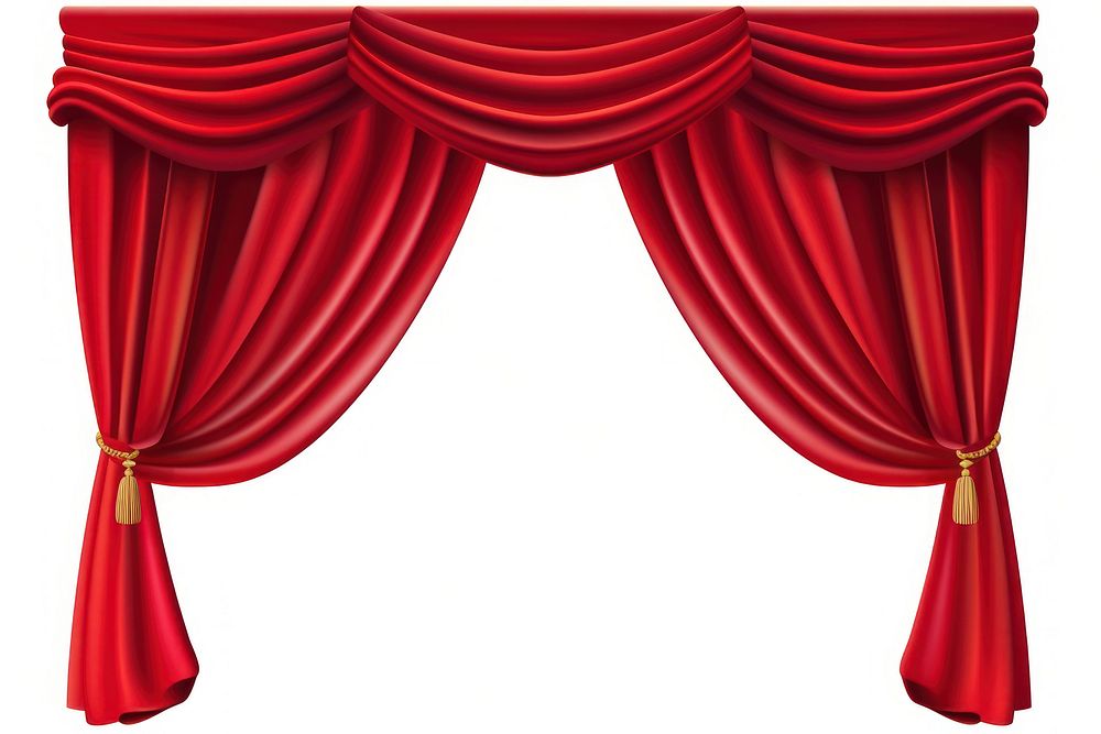 Curtain theater white background furniture. | Premium Photo ...