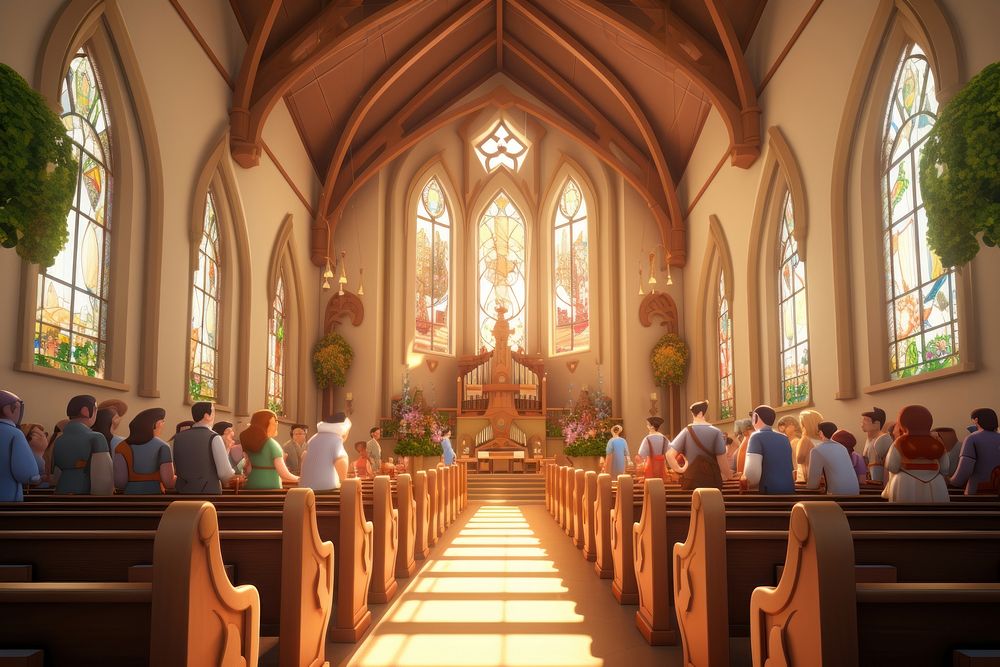 Architecture building worship church. AI generated Image by rawpixel.