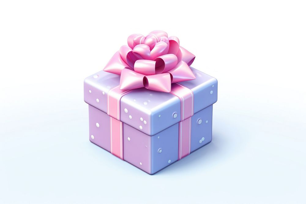 Birthday gift box white background. AI generated Image by rawpixel.