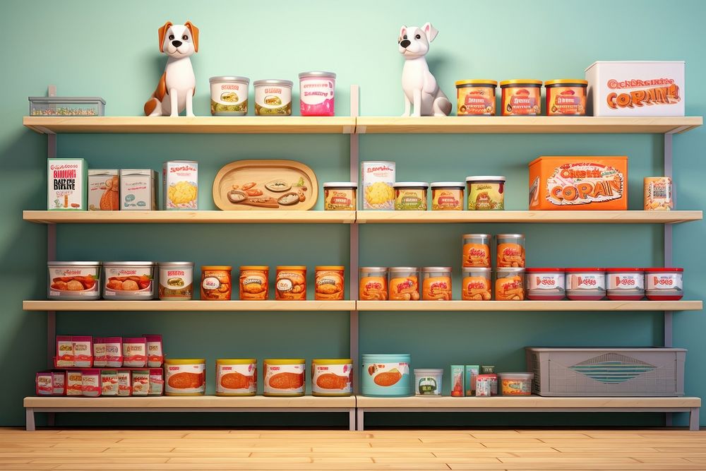 Shelf pantry food shop. AI generated Image by rawpixel.