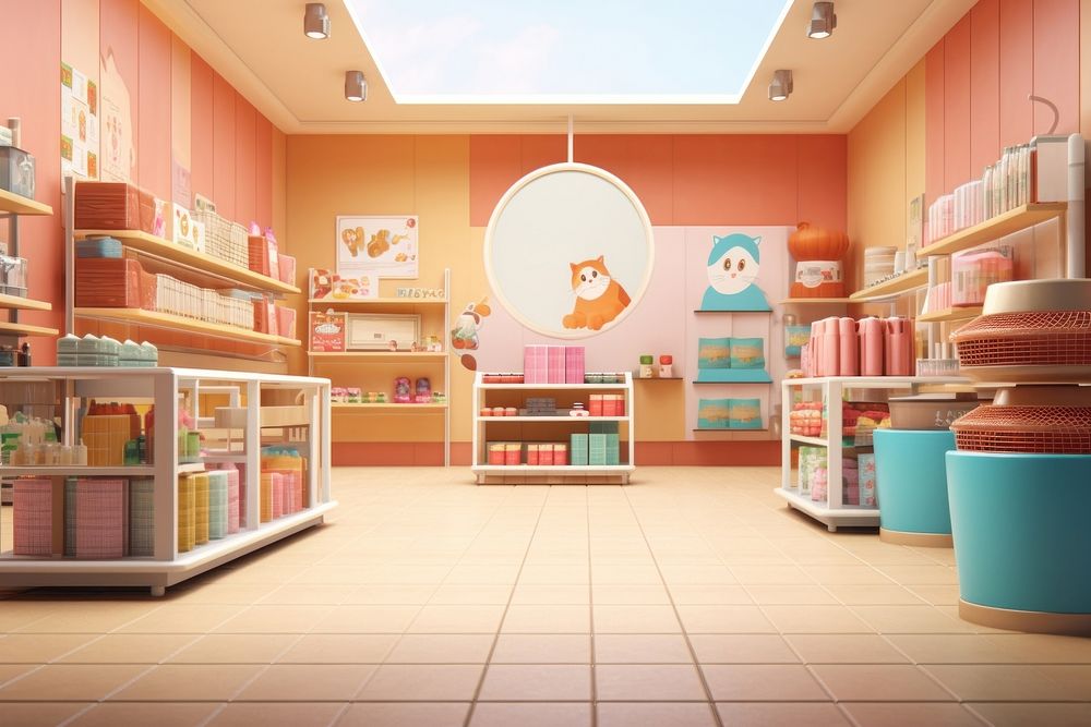 Cartoon store shop toy. AI generated Image by rawpixel.