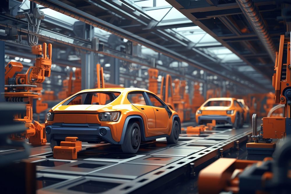 Car manufacturing architecture vehicle. AI generated Image by rawpixel.