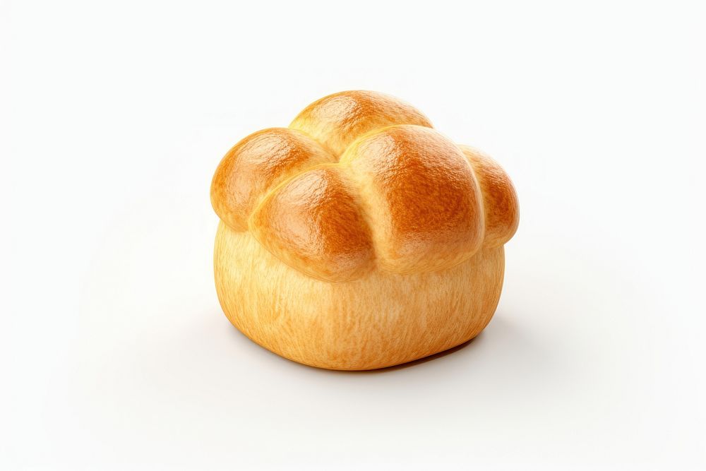 Bread food white background viennoiserie. AI generated Image by rawpixel.