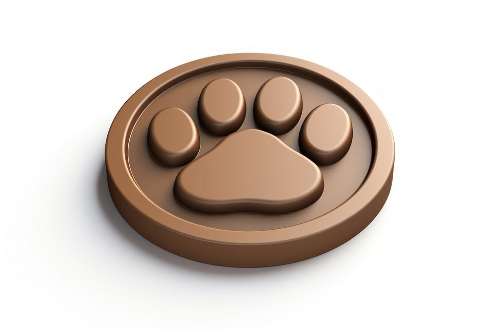 Circle brown dog white background. AI generated Image by rawpixel.