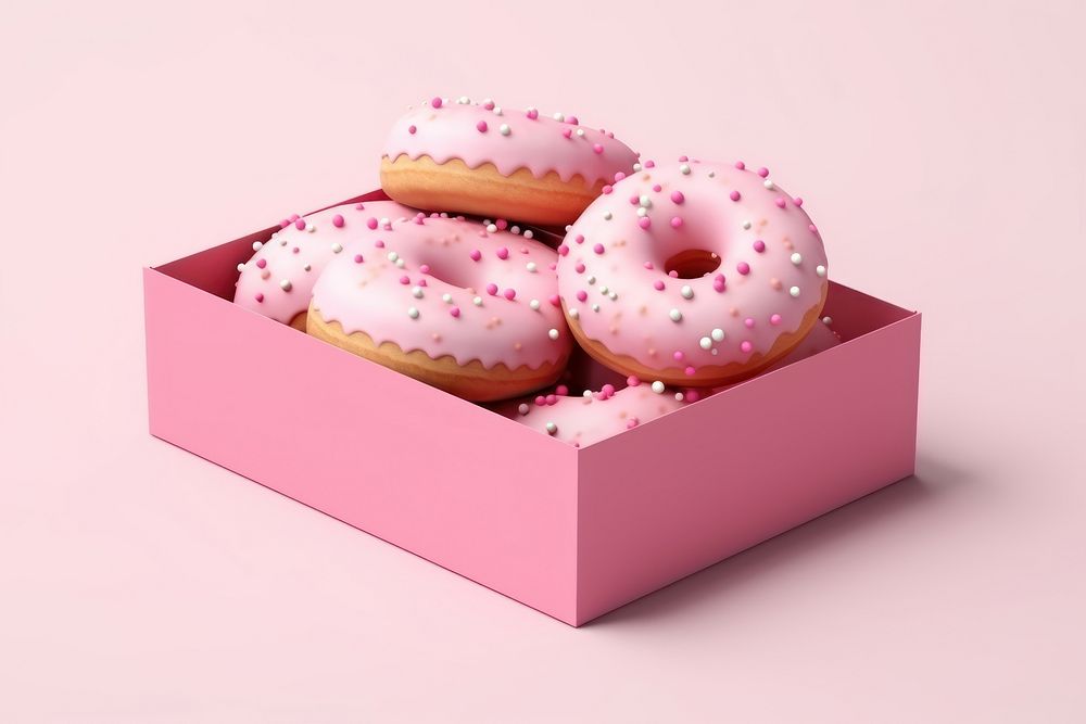 Donut box food confectionery. AI generated Image by rawpixel.