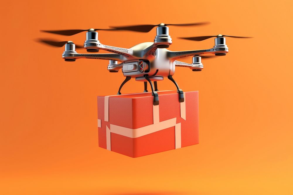 Box helicopter aircraft vehicle. AI generated Image by rawpixel.