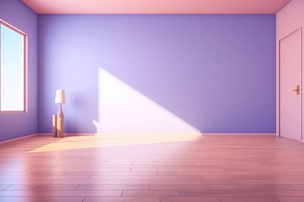 Flooring purple room architecture. AI generated Image by rawpixel.