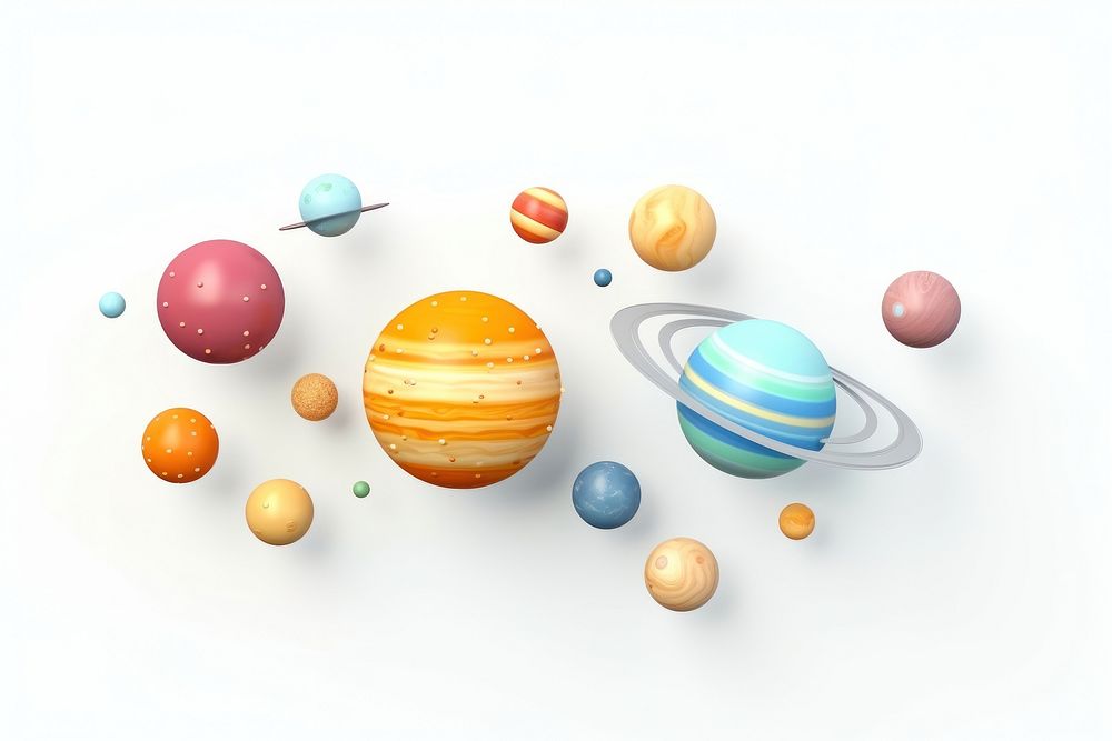 Sphere planet space solar system. AI generated Image by rawpixel.