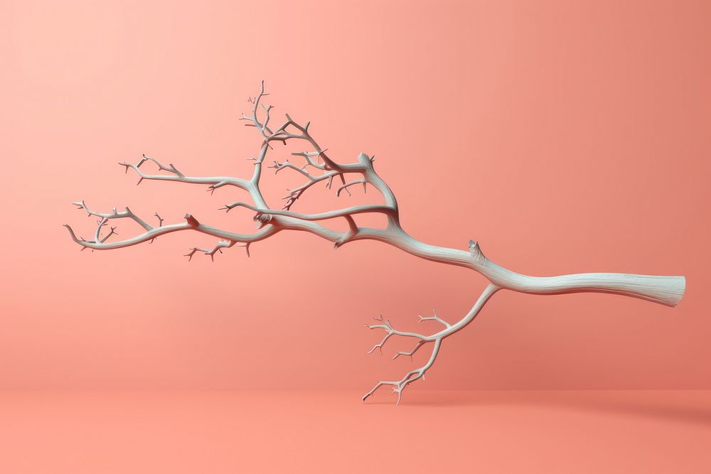 Tree branch plant illustrated. AI generated Image by rawpixel.