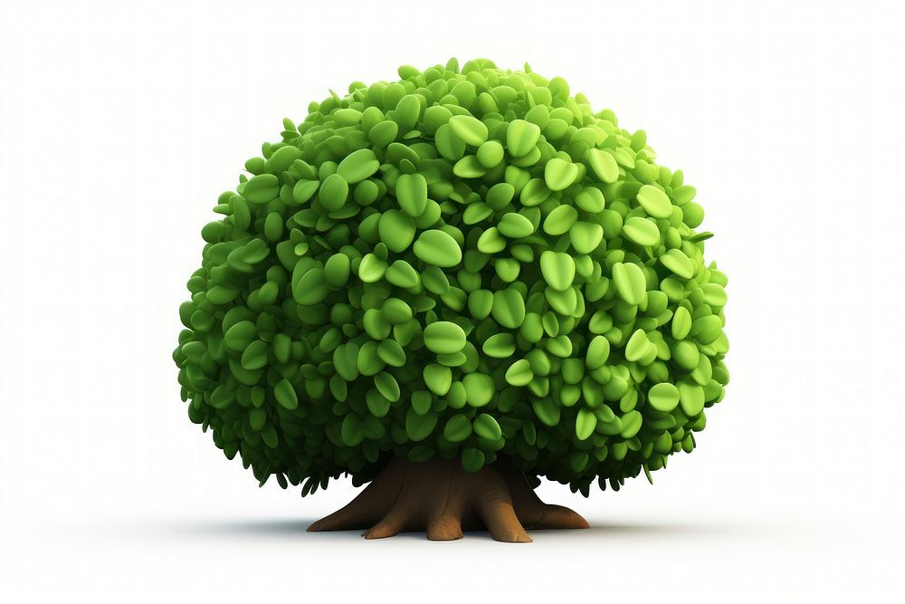Plant green tree white background. AI generated Image by rawpixel.