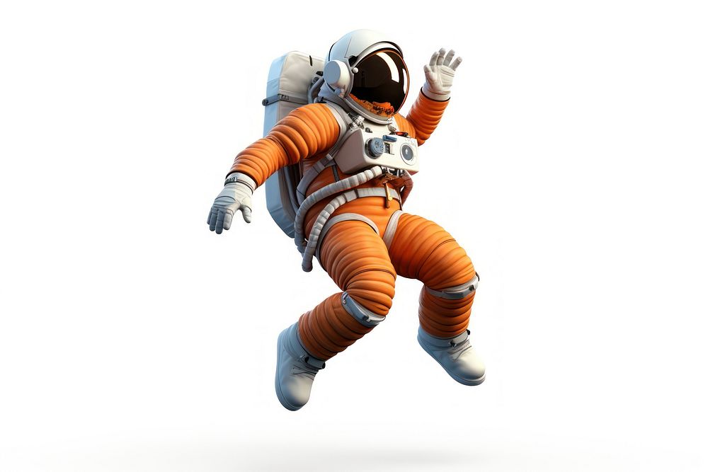Astronaut jumping cartoon sports. AI generated Image by rawpixel.