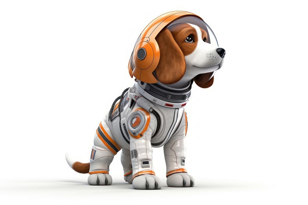 Astronaut figurine cartoon animal. AI generated Image by rawpixel.